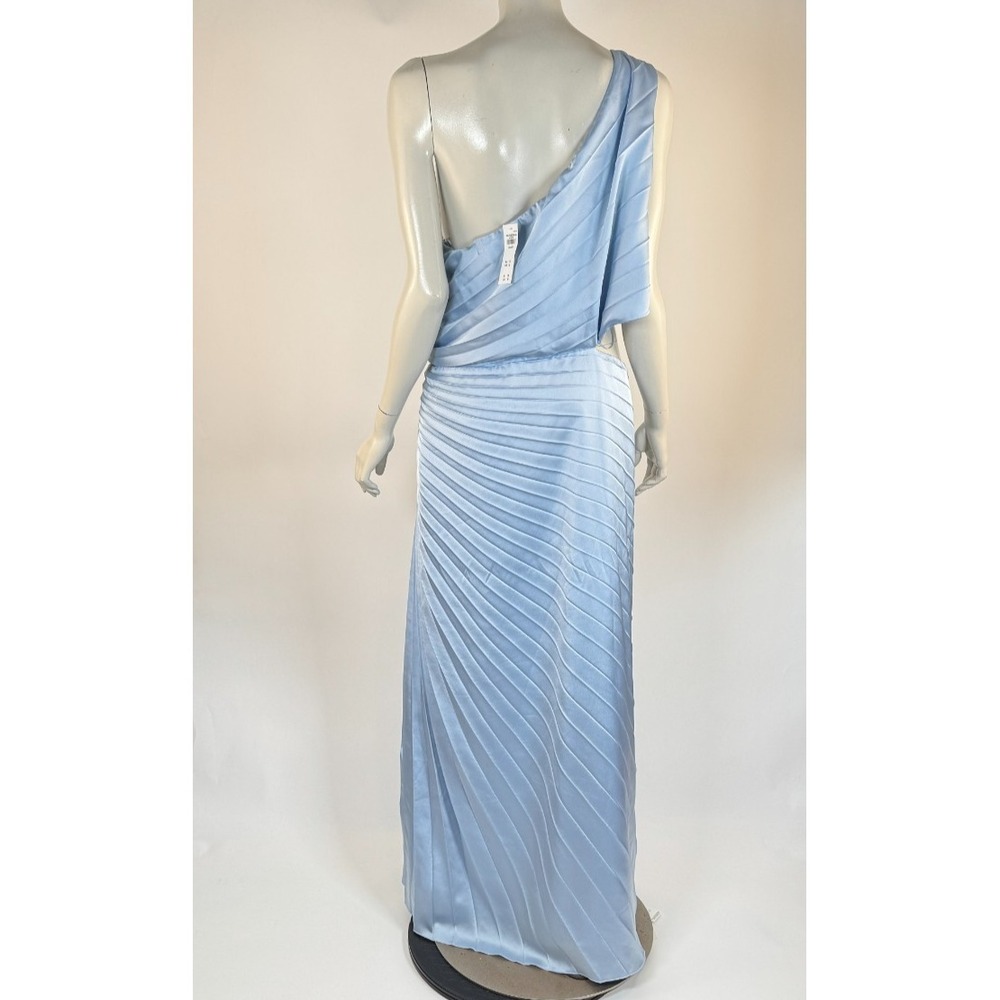Abercrombie Fitch Giselle Pleated OneShoulder Cutout Maxi Dress Women XXLP NWT - Picture 4 of 13